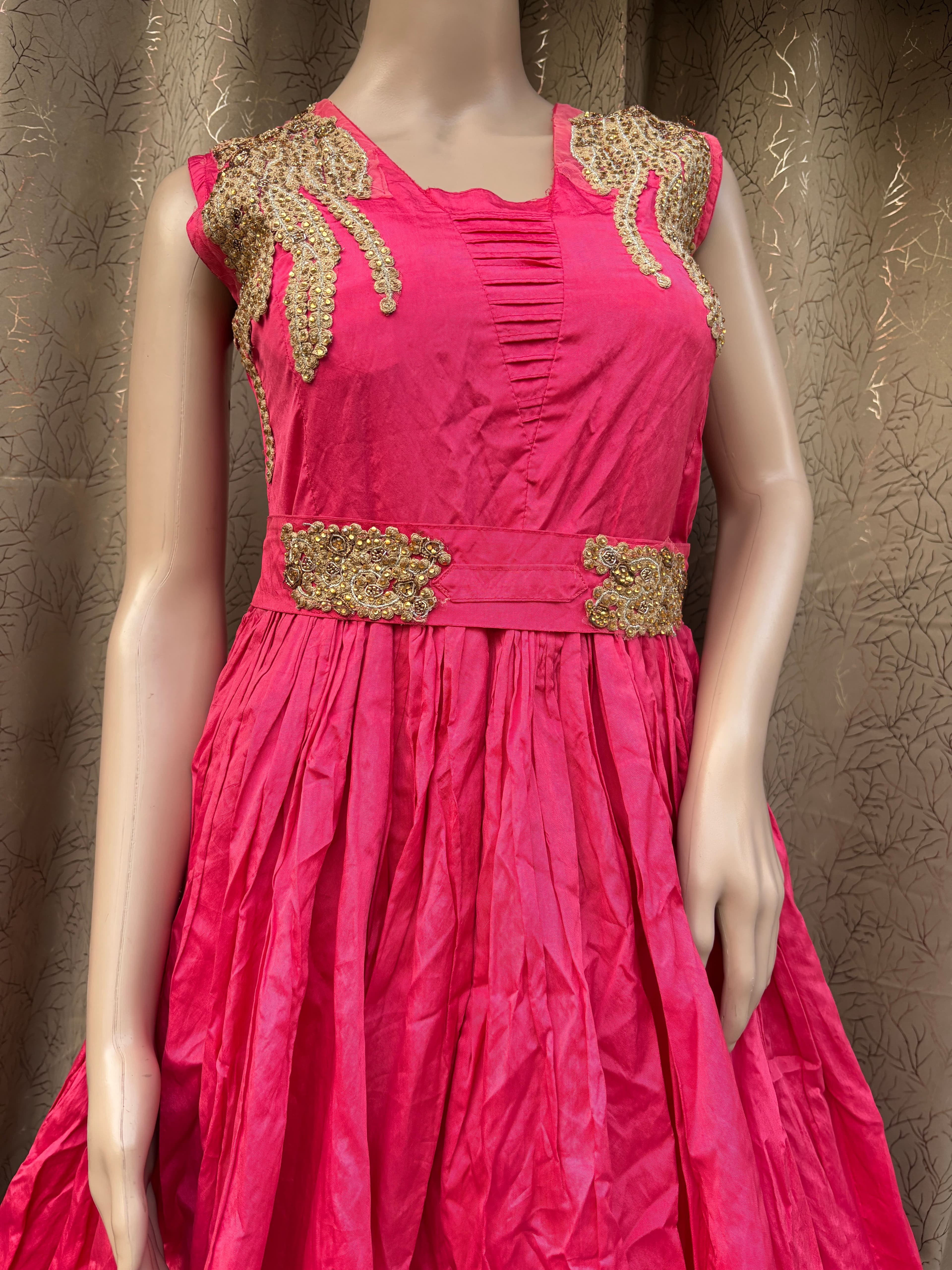 Rent Rani Pink Gown - Gowns in Bhopal from ₹349/day | Keshavi Garb