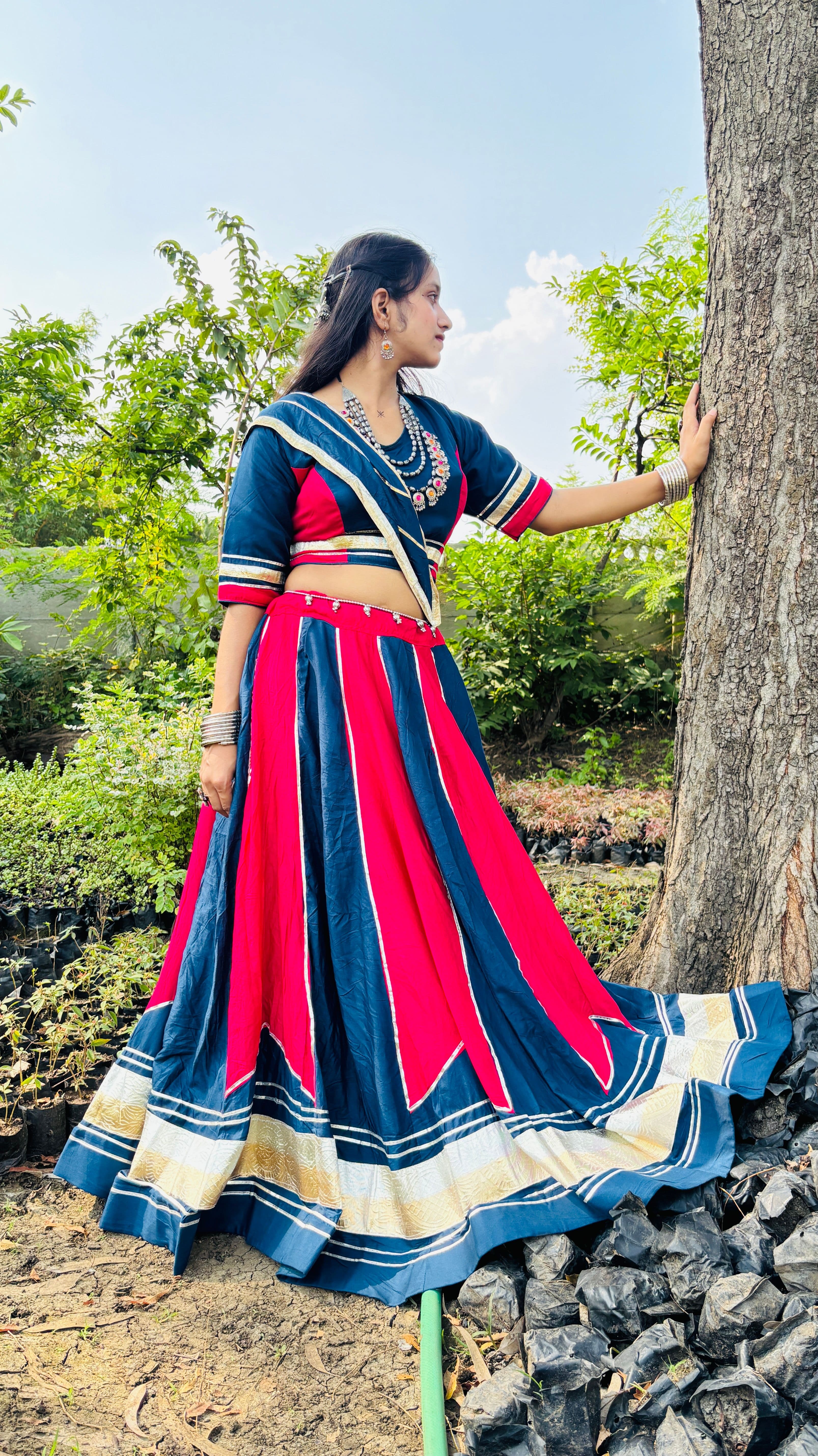 Neel Gulabi Chaniya Choli Neel Gulabi Chaniya Choli