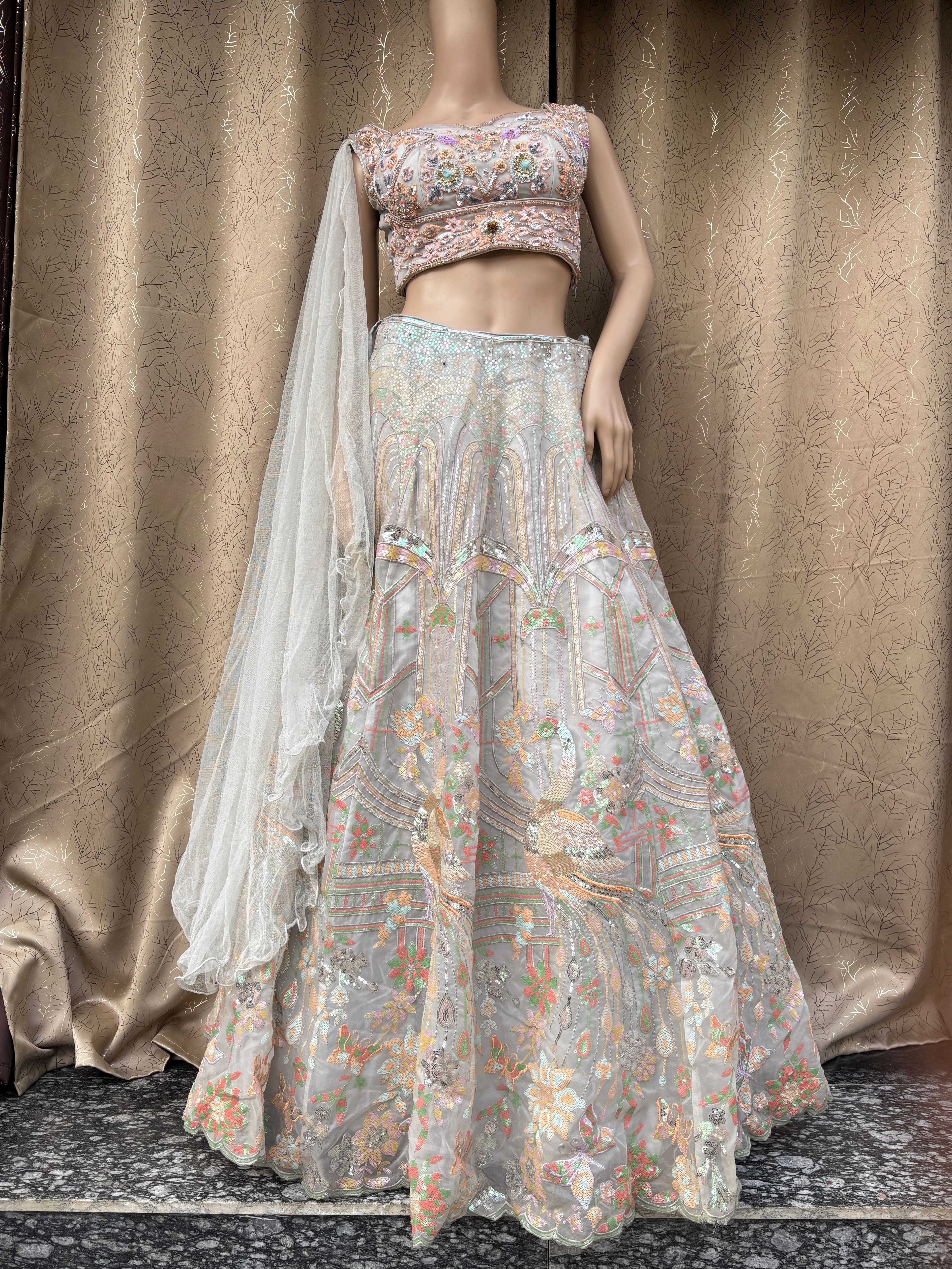 Designer Pastel Lehenga Designer Pastel Lehenga